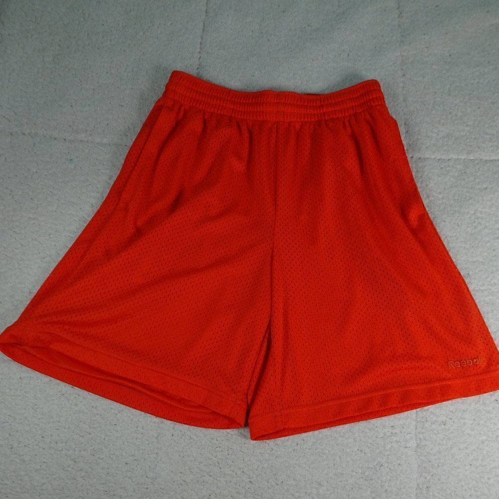 Reebok Orange Mesh Shorts Youth Small